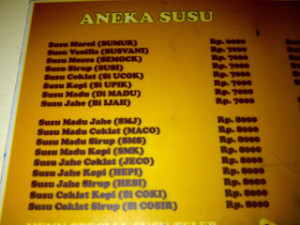 menu papiti